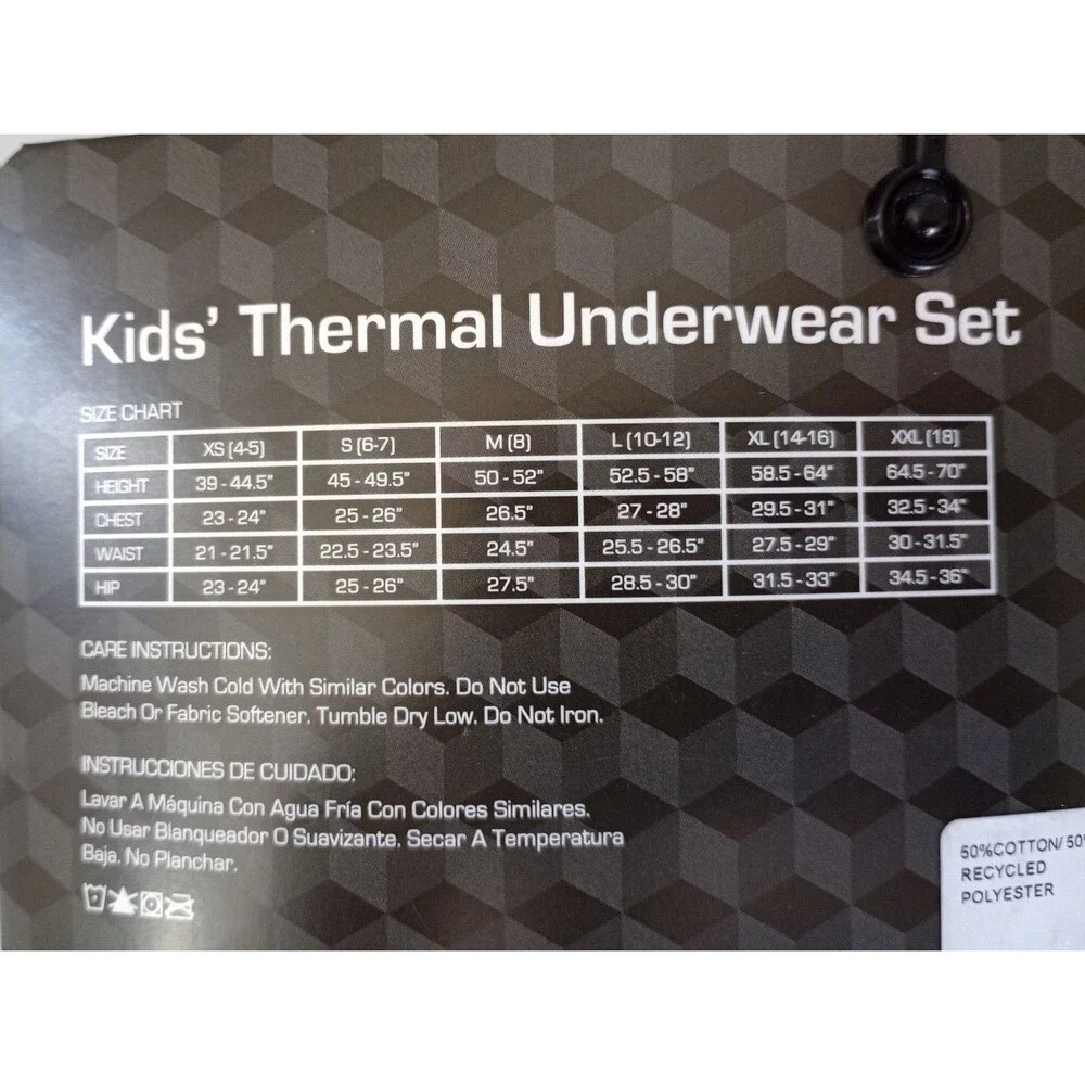 (Bundle) 2 NWT Athletic Works Thermal Long Sleeve Pants Sets Size XXL 18